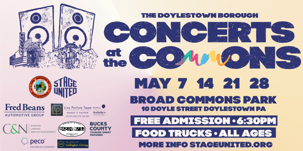 Concerts at the Commons returns to Doylestown with month of free live music and family fun